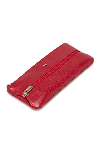 Tergan Red Genuine Leather Unisex Keychain - S1An00000157-C71