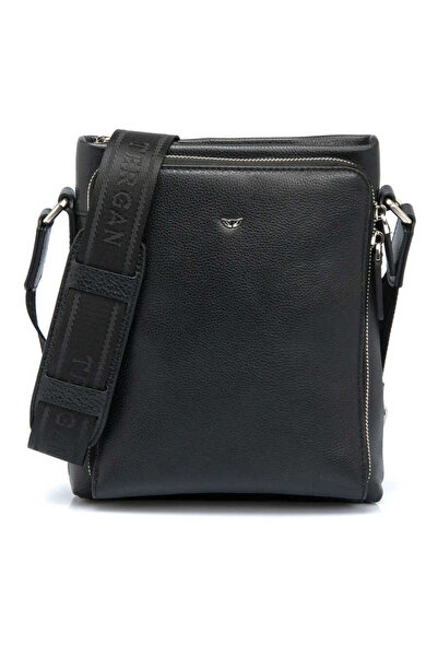 Tergan Black Genuine Leather Men's Crossbody Bag - S1Ac00021403-A6F