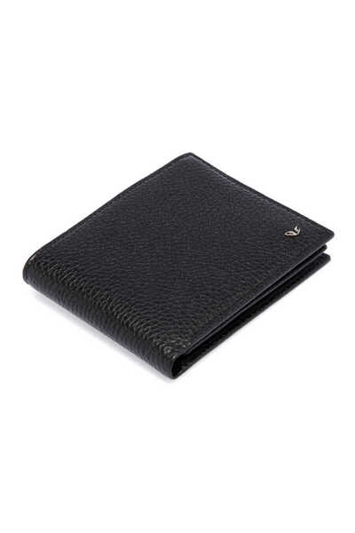 Tergan Μαύρο ανδρικό πορτοφόλι από γνήσιο δέρμα - S1CE00001648-A41