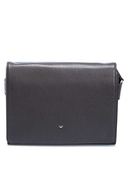 Tergan Kahve Hakiki Deri Erkek Çapraz Askılı Çanta - S1AC00002963-A42