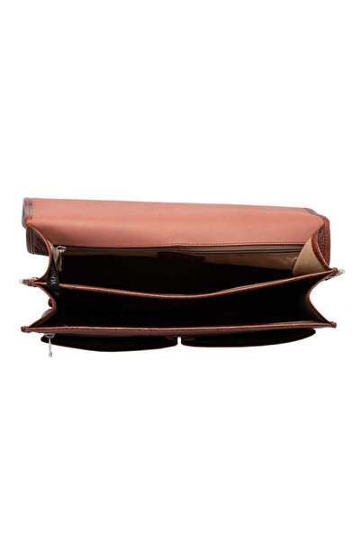 Tergan Tan Genuine Leather Men's Briefcase - S1Ev00022775-P4Y