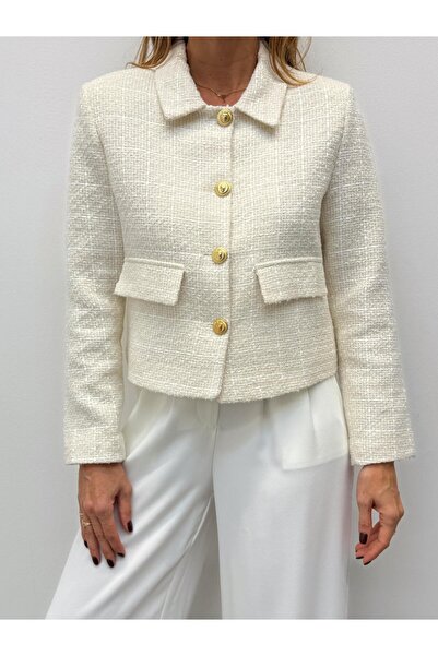 Maldia Shop Жіночий піджак на ґудзиках Dore на ґудзиках з тувіту