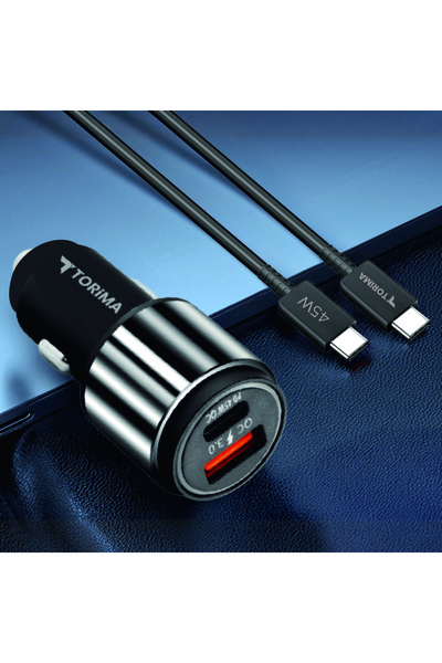 Torima C16 Car Charger - Silver