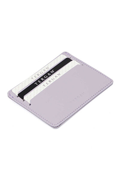 Tergan Lila Hakiki Deri Unisex Kredi Kartlık - S1KK00001050-T8J