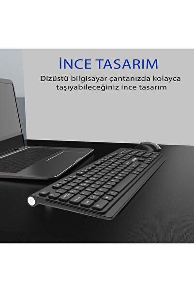 Inca Iws-519 Wireless Multimedia Slim Chocolate Dizayn Klavye & Mouse Set