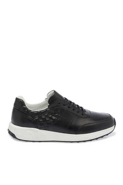 Tergan Siyah Hakiki Deri Erkek Sneaker - E24I1AY56708-A43