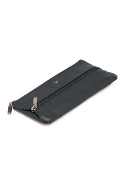 Tergan Navy Blue Genuine Leather Unisex Keychain - S1An00000157-X86