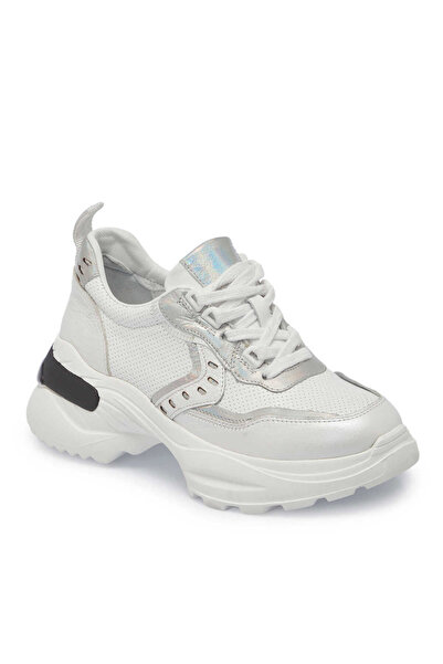 Tergan Beyaz Hakiki Deri Kadın Sneaker - K24I1AY67312-A26