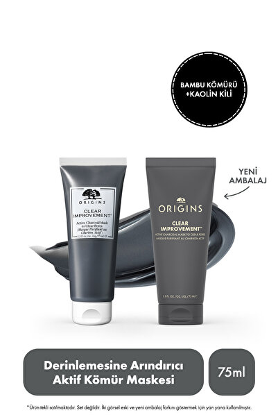 Origins Clear Improvement  Gözenek Karşıtı Aktif Kömür Maskesi 75 ML