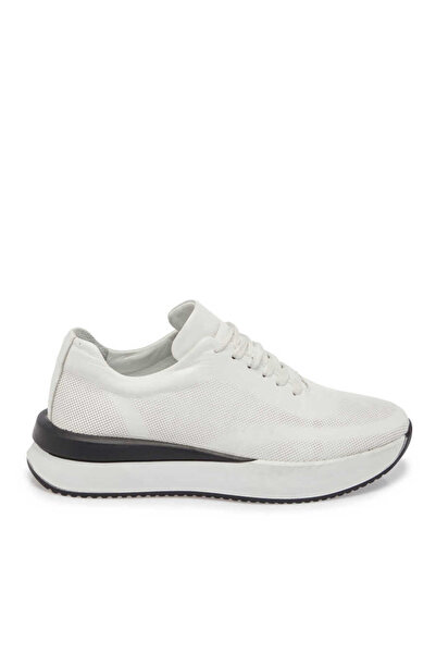 Tergan Beyaz Hakiki Deri Kadın Sneaker - K24I1AY67313-A26