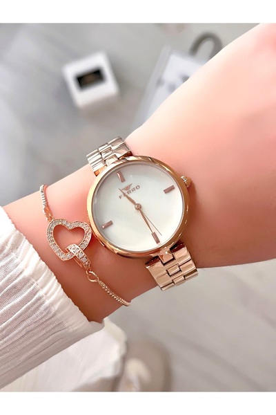 FERRO Women's Wristwatch - Original Product - Bracelet Gift - 3 Atm Waterproof