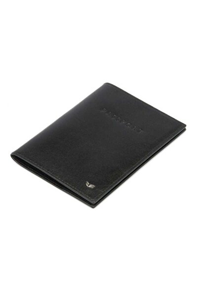 Tergan Siyah Hakiki Deri Unisex Pasaportluk - S1PS00001200-B06