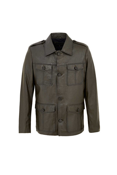 Tergan Haki Hakiki Deri Erkek Hakiki Deri Ceket - E22KDM310389-R2X