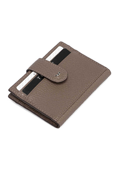 Tergan Ανδρική θήκη πιστωτικής κάρτας από γνήσιο δέρμα σε μπεζ χρώμα - S1KK00001617-B73