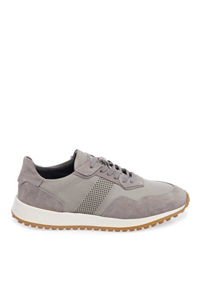 Tergan Gri Hakiki Deri Erkek Sneaker - E24I1AY56666-Q9I