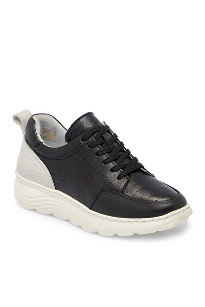 Tergan Siyah Hakiki Deri Kadın Sneaker - K24I1AY67297-A23