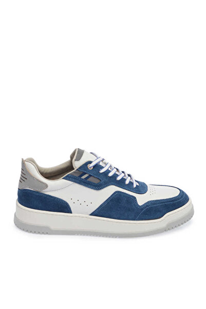 Tergan Mavi Hakiki Deri Erkek Sneaker - E24I1AY56692-A9D