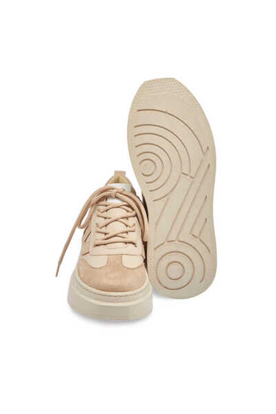 Tergan Bej Vegan Kadın Sneaker - K23S1AY66895-D67