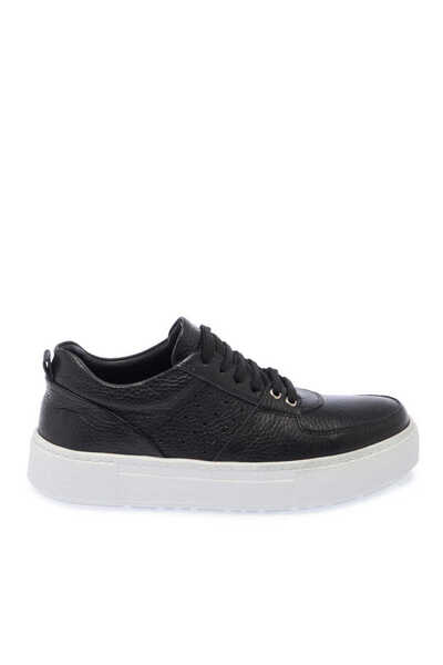 Tergan Siyah Hakiki Deri Kadın Sneaker - K24I1AY67103-A23