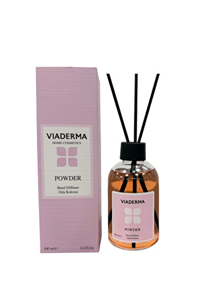 Viaderma Pudra Aromalı Fiber Çubuklu Oda Kokusu 100 ml - Doğal, Ferah ve Uzun Süreli Koku