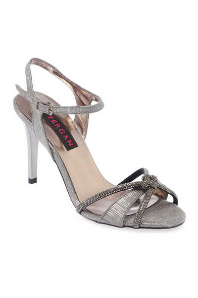 Tergan Platin Vegan Kadın Abiye Ayakkabı - K24Y1AY67222-O58