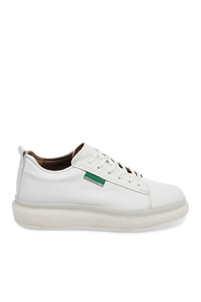 Tergan Beyaz Hakiki Deri Erkek Sneaker - E24I1AY56624-A26