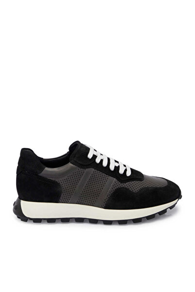 Tergan Siyah Hakiki Deri Erkek Sneaker - E24I1AY56733-A01