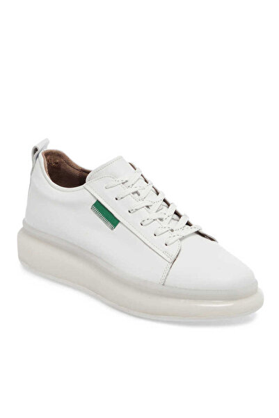 Tergan Beyaz Hakiki Deri Erkek Sneaker - E24I1AY56624-A26