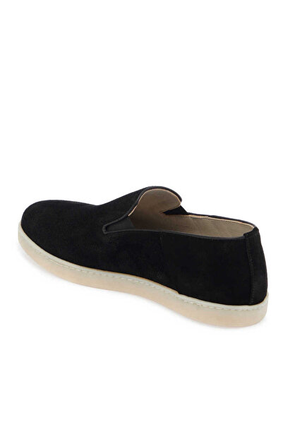 Tergan Siyah Hakiki Nubuk Deri Erkek Loafer - E24I1AY56695-A64