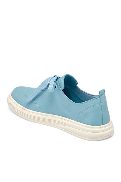 Tergan Mavi Hakiki Deri Kadın Sneaker - K24I1AY67093-J61