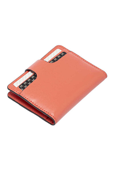 Tergan Pink Genuine Leather Unisex Credit Card Holder - S1Kk00001653-J1G