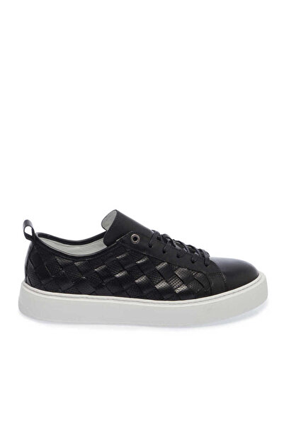 Tergan Siyah Hakiki Deri Erkek Sneaker - E24I1AY56702-C1U