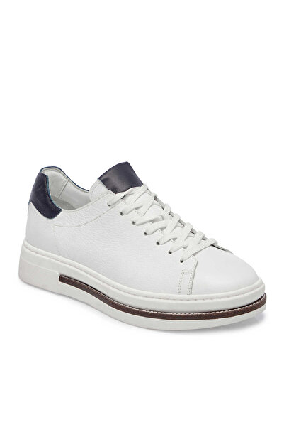 Tergan Beyaz Hakiki Deri Erkek Sneaker - E24I1AY56707-B69