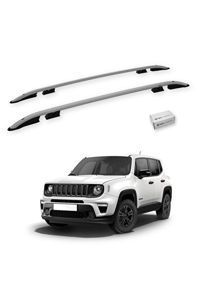 Turtle Jeep Renegade (Bu) 2015-2025 Tavan Çıtası Crown Gri