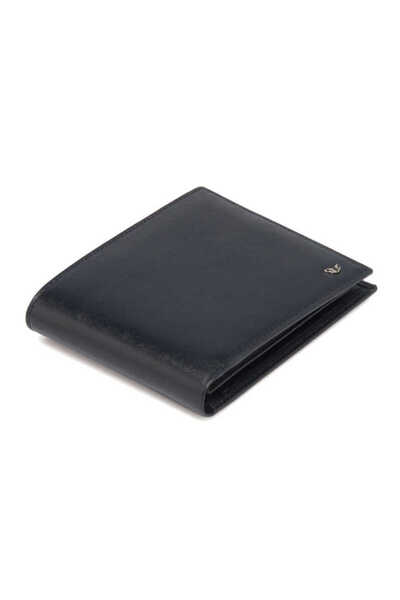 Tergan Чорний чоловічий гаманець із натуральної шкіри - S1CE00001464-H86