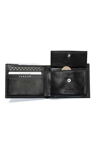 Tergan Black Genuine Leather Men's Wallet - S1Ce00001483-A97