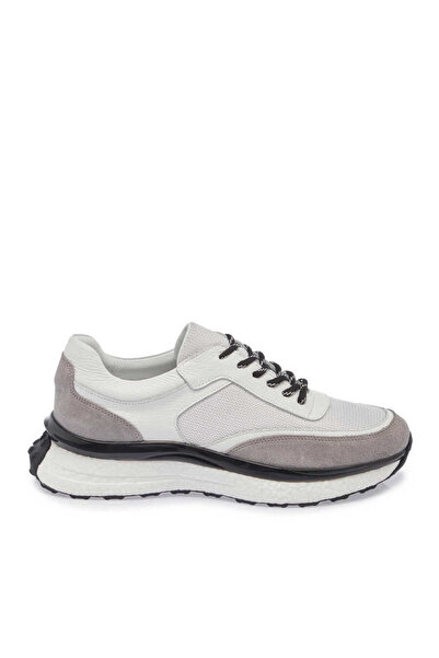 Tergan Beyaz Hakiki Deri Erkek Sneaker - E24I1AY56698-A26