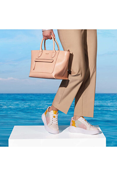 Tergan Bej Hakiki Deri Kadın Sneaker - K24I1AY67306-A25
