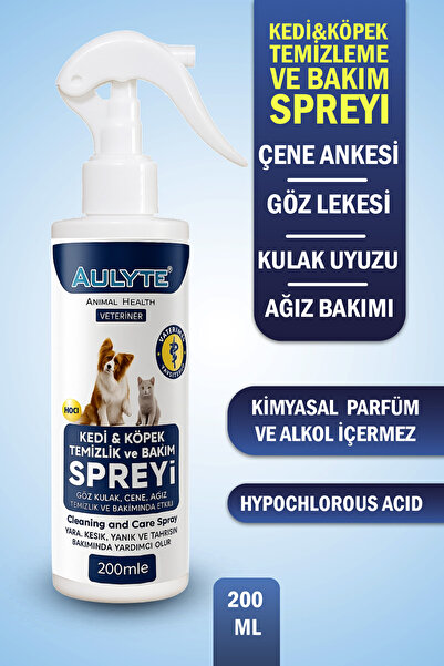 Aulyte Kedi Köpek Göz, Kulak, Çene, Ağız Bakım Spreyi 200 ml