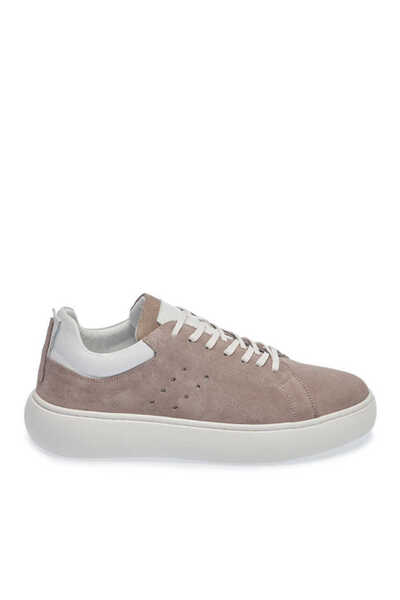 Tergan Gri Hakiki Süet Deri Erkek Sneaker - E24I1AY56665-C11