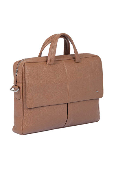Tergan Tan Genuine Leather Men's Briefcase - S1Ev00021140-B67