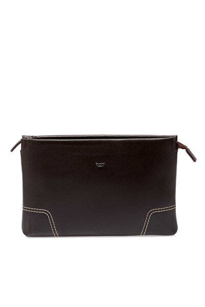 Tergan Kahve Hakiki Deri Erkek Portföy Çantası - S1PC00021515-B07