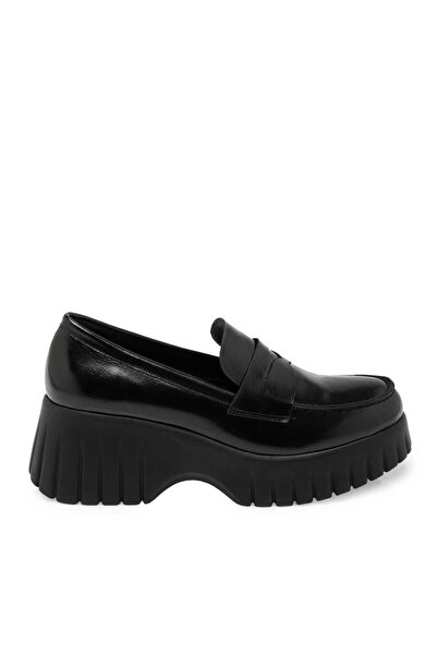 Tergan Siyah Hakiki Deri Kadın Loafer - K24S1AY67691-A07