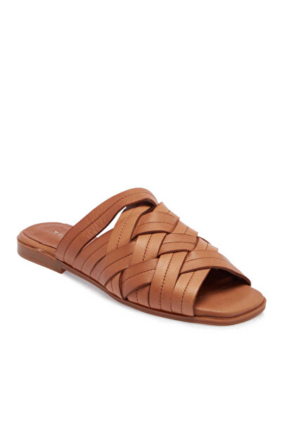 Tergan Taba Hakiki Deri Kadın Terlik - K24Y1TR67421-A29