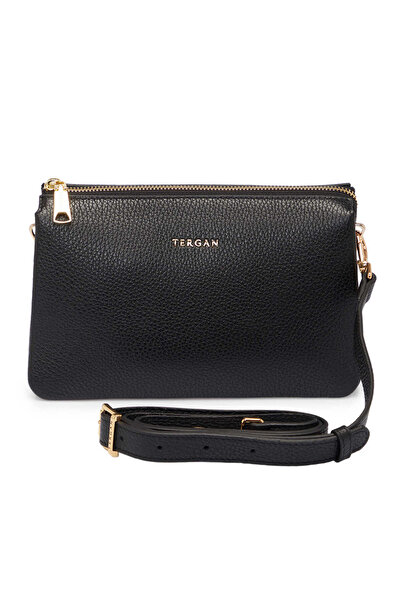 Tergan Siyah Hakiki Deri Kadın El Çantası - S25K1BC80359-A41