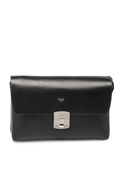 Tergan Siyah Hakiki Deri Erkek Portföy Çantası - S1PC00021523-B06