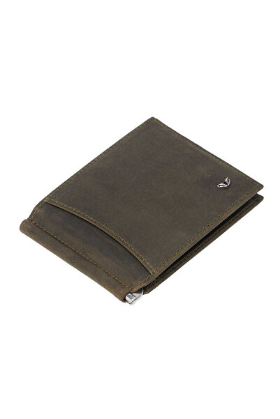 Tergan Yeşil Hakiki Deri Erkek Cüzdan - S1CE00001399-U7H