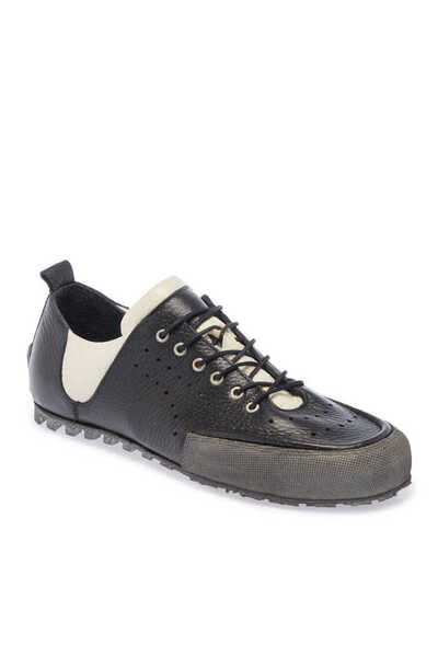Tergan Siyah Hakiki Deri Erkek Sneaker - E24I1AY56753-A23