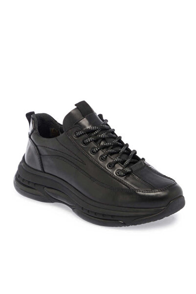 Tergan Siyah Hakiki Deri Erkek Sneaker - E24S1AY57058-A23