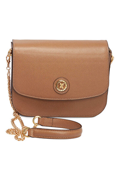 Tergan Taba Hakiki Deri Kadın Çapraz Askılı Çanta - S24K1BC79933-U7J